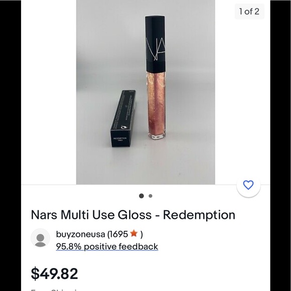 REDEMPTION NARS MULTI USE LIP GLOSS DISCONTINUED - Picture 13 of 16